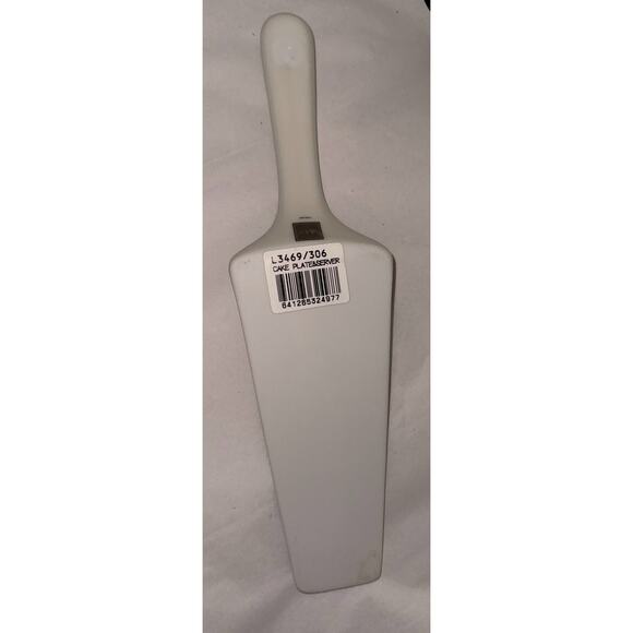 Mikasa Christmas Holly Cake Plate & Server Set Platinum Trim Holiday Serving - Picture 3 of 3